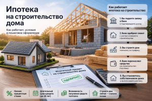 Ипотека на строительство дома: как работает и чем отличается от обычной Ипотека на строительство дома: как работает и чем отличается от обычной